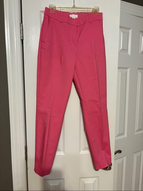 H&M Pants - Women's High-Rise Pink Tailored Trousers